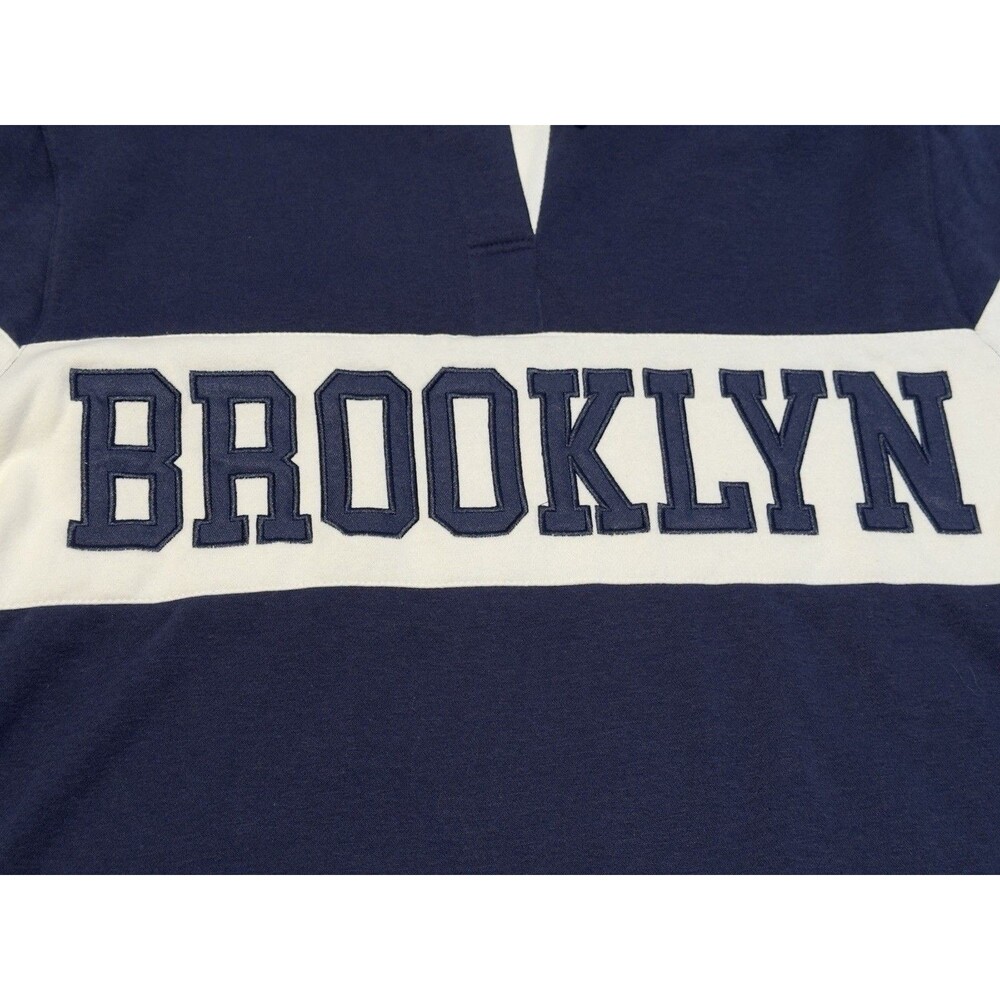 Hippie Rose Brooklyn Polo Shirt Womens M Blue Long Sleeve Cotton Blend NWT - Picture 6 of 14